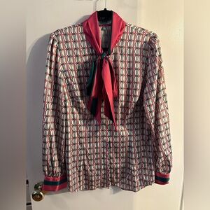 Hawes & Curtis Pussybow Blouse NWOT